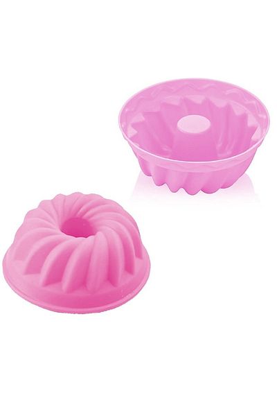 Bastonlu Harika Avm 6-Piece Mini Silicone Muffin Cake Mold (color: Pink)