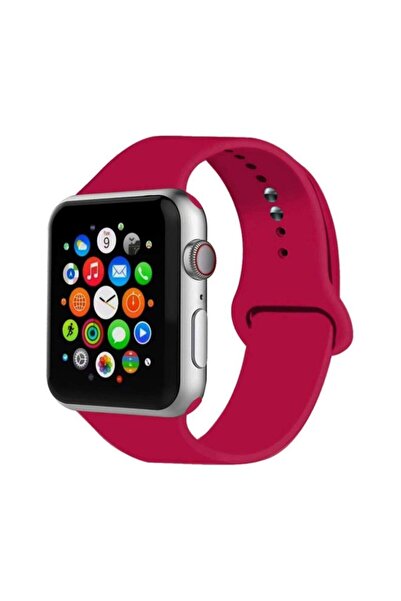 Cimricik Apple Watch Kordon 2 3 4 5 Seri 42 Mm Ve 44 Mm Silikon Kordon Kayış