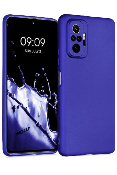 Molly Xiaomi Redmi Note 10 Pro Uyumlu Saks Mavisi Guardian Silikon Kılıf