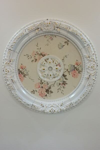 Genel Markalar Decogold 90 Cm Oval Beyaz Altın Saray Tavan