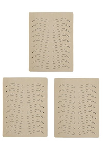 Fougera 3 Adet Kaş Çizgili Pudralı Microblading Lateks Deneme Latexi