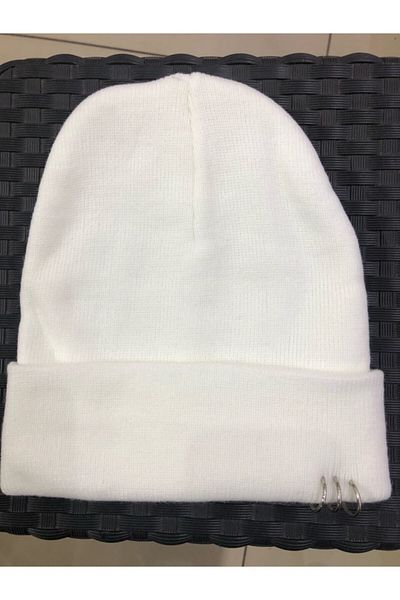 Kirpi Concept White Beret with Piercing and Ring