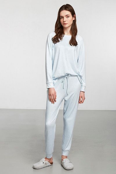 Catherine's Set de pijamale tricotate cu model Blue Sky
