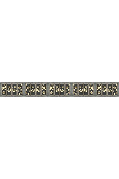 StickerArt Mutfak Tezgah Arası Folyo Fayans Kaplama Folyosu 3d Golden Flower Bordür Motif 60x200 Cm