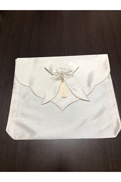 MELOŞ HOME Çeyizlik Püsküllü Körüklü Osmanlı Ipeği Zarf Bohça