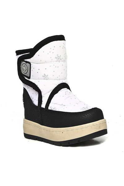 AYAKKABIMOOD Le Petit White Snow μοτίβο γούνας μέσα σε κοριτσίστικες μπότες χιονιού