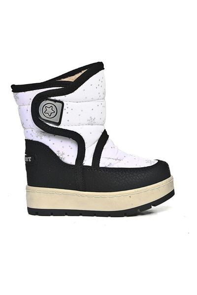 AYAKKABIMOOD Le Petit White Snow μοτίβο γούνας μέσα σε κοριτσίστικες μπότες χιονιού