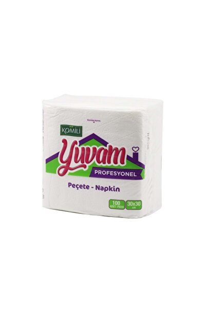 Komili Yuvam - Lüks Kare Servis Peçete 30x30 - 100'lü