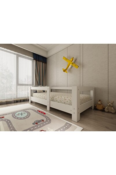 Herseycik Ninnimo Montessori Mdf Karyola Beyaz Y2 - 90x190 Yatak Uyumlu Karyola