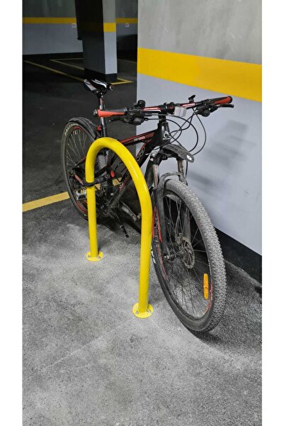 İlgi Trafik Bisiklet Park Demiri Bisiklet Kilitleme Direği Sarı Renk
