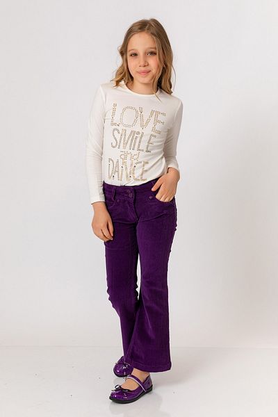incity Girl's Purple Velvet Trousers