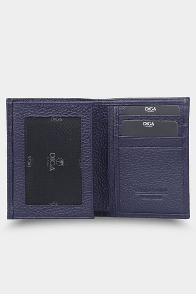 DİGA New Navy Blue Classic Vertical Men's Wallet