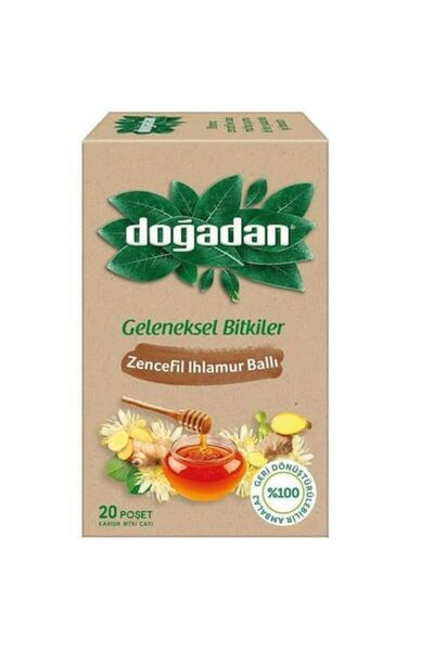 Doğadan Zencefil Ihlamur Ballı Bitki Çayı 20'li Süzme Poşet