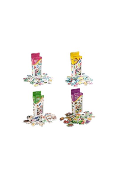 Diytoy مجموعة تعليمية مغناطيسية حروف أبجدية إنجليزية + أرقام + حيوانات + فواكه وخضروات