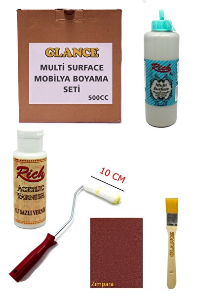 GLANCE Rich Multi Surface Granit 500 Cc Mobilya Boyama Seti