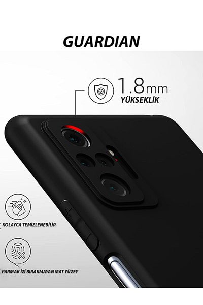 Molly حافظة سيليكون متوافقة مع هاتف Xiaomi Redmi Note 10 Pro باللون الأزرق الداكن