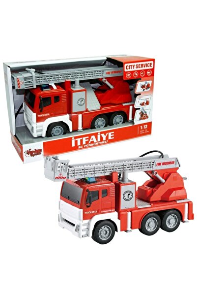 Vardem Sürtmeli Sesli Işıklı Su Püskürtmeli Itfaiye Aracı