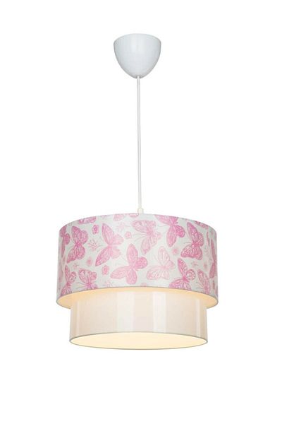 EvLight Pink Butterfly Cake Pendant Chandelier