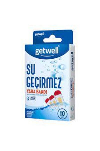 Getwell Pack of 10 Waterproof Band-Aid
