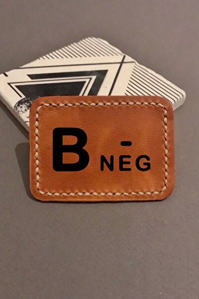 Kan Grubu B Neg - Patch Hakiki Deri Peç