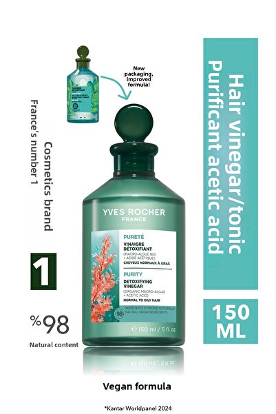 Yves Rocher Purifying Acetic Acid Hair Vinegar and Tonic - Oily Hair / Purete -Vegan-37823