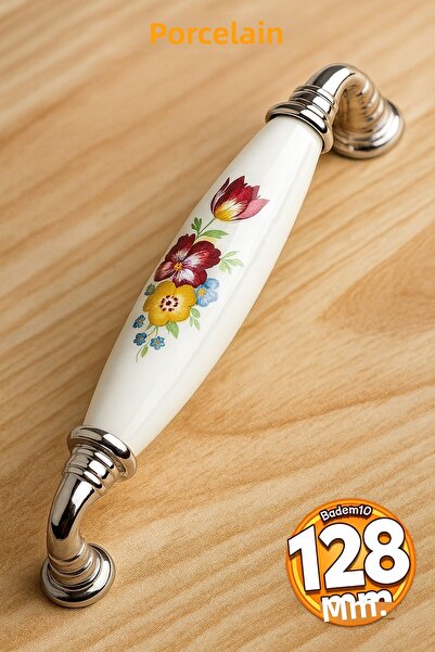 Badem10 Dulap cu sertar de bucătărie din porțelan - mâner de 128 mm/12,8 cm a...