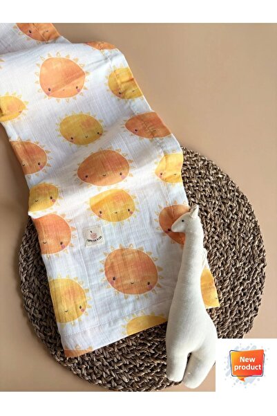 ToprikoKids Güneş 100% Cotton Organic Double Layer Muslin Blanket