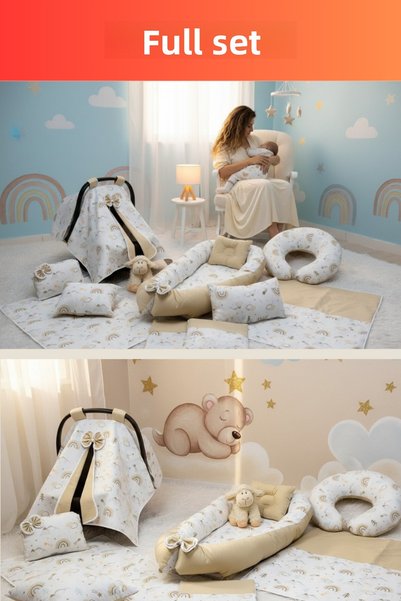 Babynest Full Set 9 Pieces Rainbow.