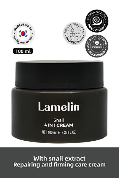 Lamelin Large Size Cream Snail Containing Snail Mucus Filtrate 4 in 1 Cream 1...