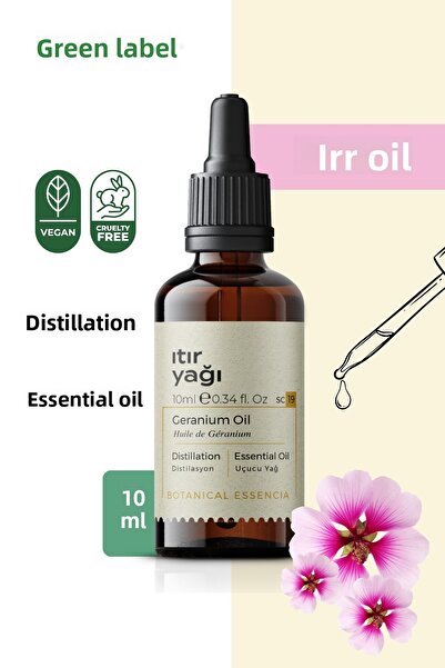 Greenlabel Geranium Oil 100% Pure Natural and Organic 10ml