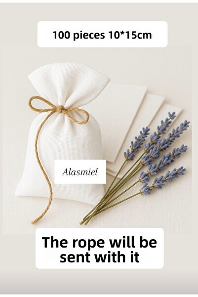 ALASEREN 100 كيس قماش 10×15 سم متعدد الأغراض لللافندر والصابون والمكسرات والمجوهرات