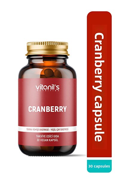 Vitanil's Nutrition Cranberry 30 Capsules - (Green Tea Extract - Inulin)