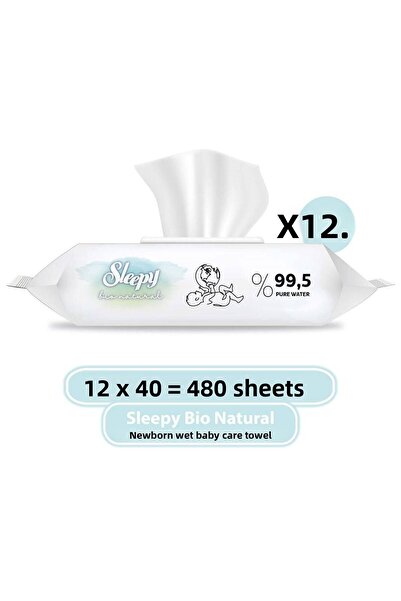 Sleepy مناديل مبللة بيو ناتشورال 480 قطعة