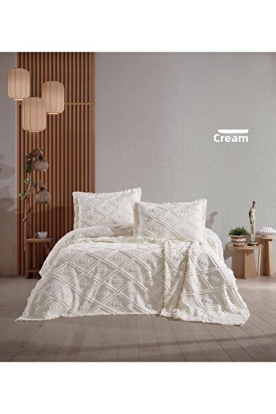 sutra Punç Work Embroidered Double Bedspread Set