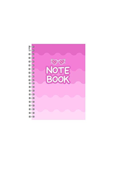 Minnoş دفتر مدرسي حلزوني مقاس A5 - 80 ورقة - مسطر - دفتر مفاهيم - دفتر ملاحظات