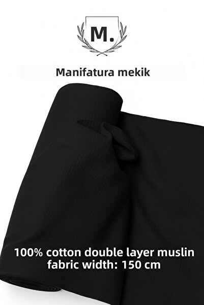MEKİK MANİFATURA قماش موسلين أسود