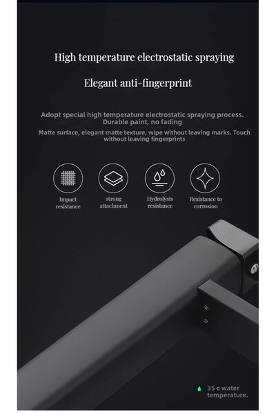 OEM Smart Digital Temperature Led Screen Bathroom Bowl Sink Faucet Matte Black Imported with 7 Years Warranty