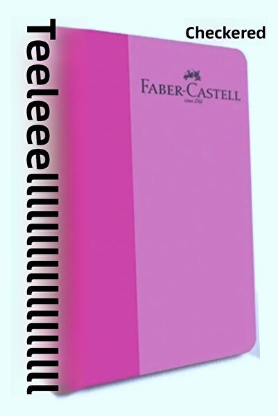 Faber Castell A4 120 coli caiet cu spirală în carouri, cu copertă din plastic bicolor