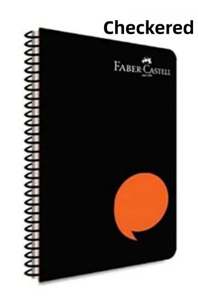 Faber Castell A4 Size 80 Sheets Checkered Pp Cover Ring Binder Notebook