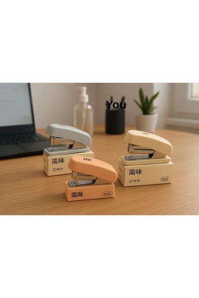 Evistro مجموعة تدبيس صغيرة مكونة من 3 قطع مع سلك تدبيس هدية، لون كريمي وأزرق ...