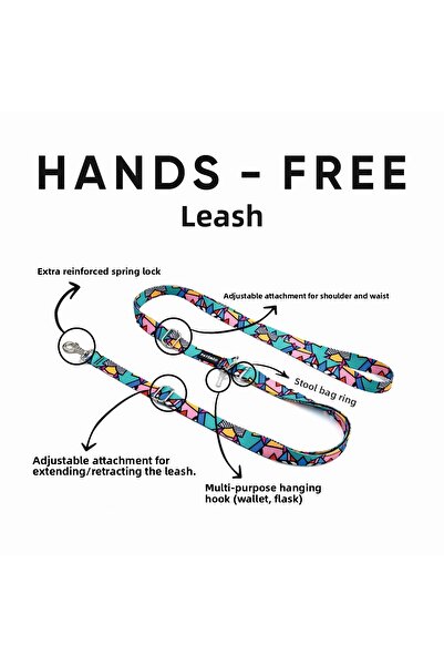 PATİMİO Colorful Hands-Free Walking Strap Leash