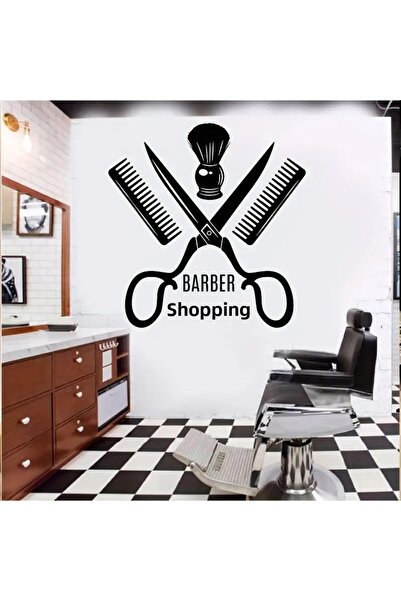 gollee pro ملصق حائط لمحلات الحلاقة 28 سم × 29 سم