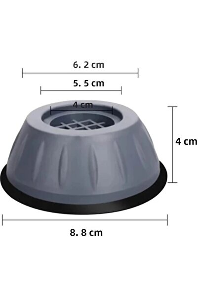 TOYFEST Anti-Vibration Riser Feet for Laundry Dryer, Dishwasher and Refrigerator, Set of 4