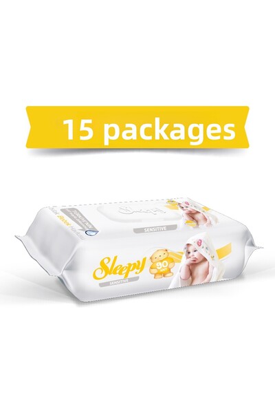 Sleepy منشفة مبللة حساسة 15×90 1350 ورقة