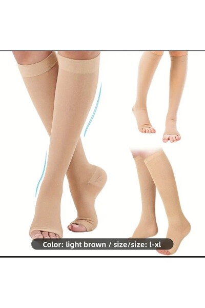 ORGANICYOU Yiwushi 1 Pair L-Xl Open-Toe Pressure Socks, Multi-Functional Calf...