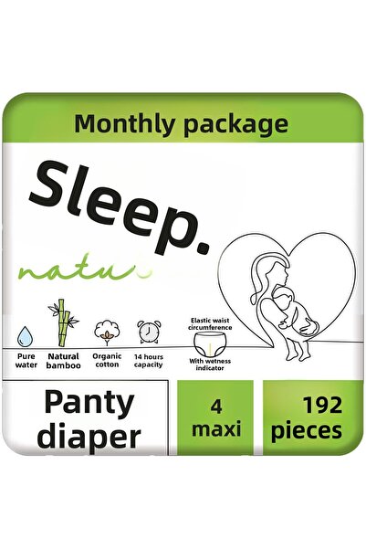 Sleepy حفاضات أطفال بانتي مقاس 4 طبيعي 96x2 192 قطعة