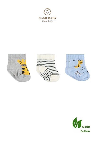 Nami Baby Baby Socks Set |   Triple Baby Boy Socks |   Newborn Baby Socks