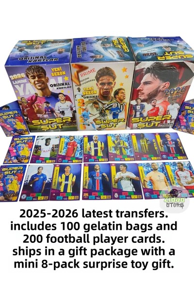 Emrah Gültekin بطاقات لاعبي كرة القدم للموسم الجديد سوبر شوت 2026، 100 كيس جي...