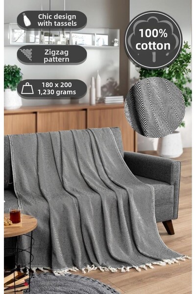 MODALİN Blanket Cotton Miren 180X200 cm