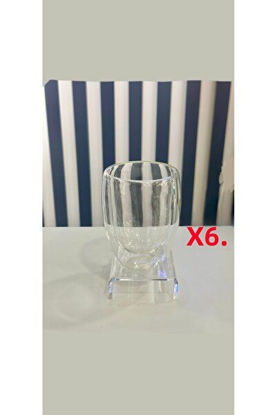 Porland Bennie Double Wall 6-Piece Glass Set 280 ml